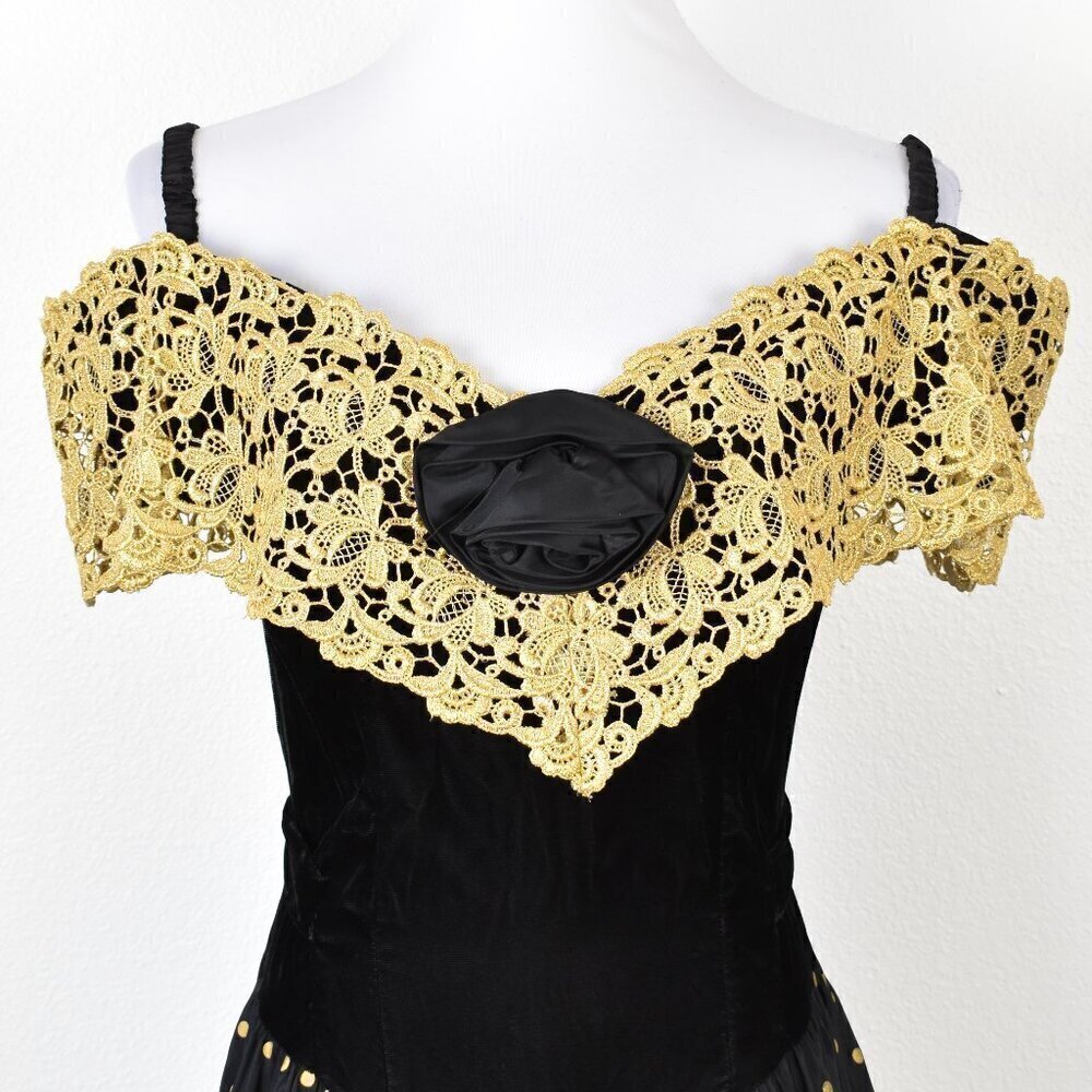 Vintage 80s Prom Party Formal Dress - 12 - Picture 2 of 10